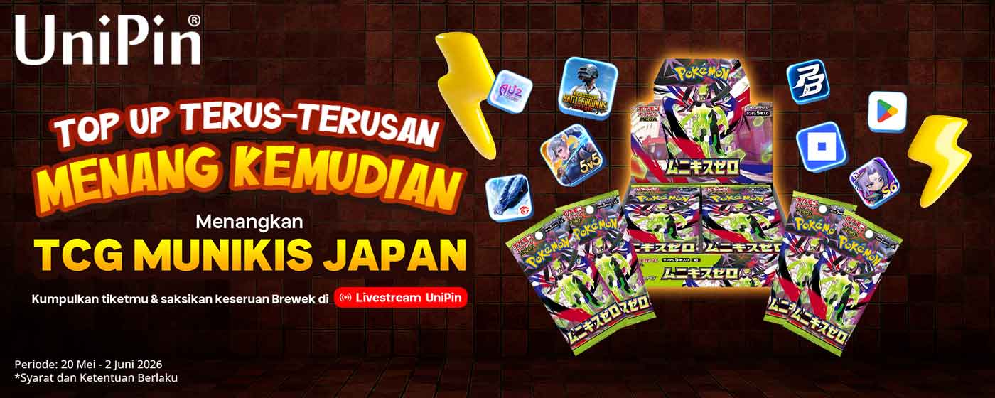 Top Up Terus-Terusan, Menang Kemudian! Raih Kesempatan Menangkan TCG Munikis Japan